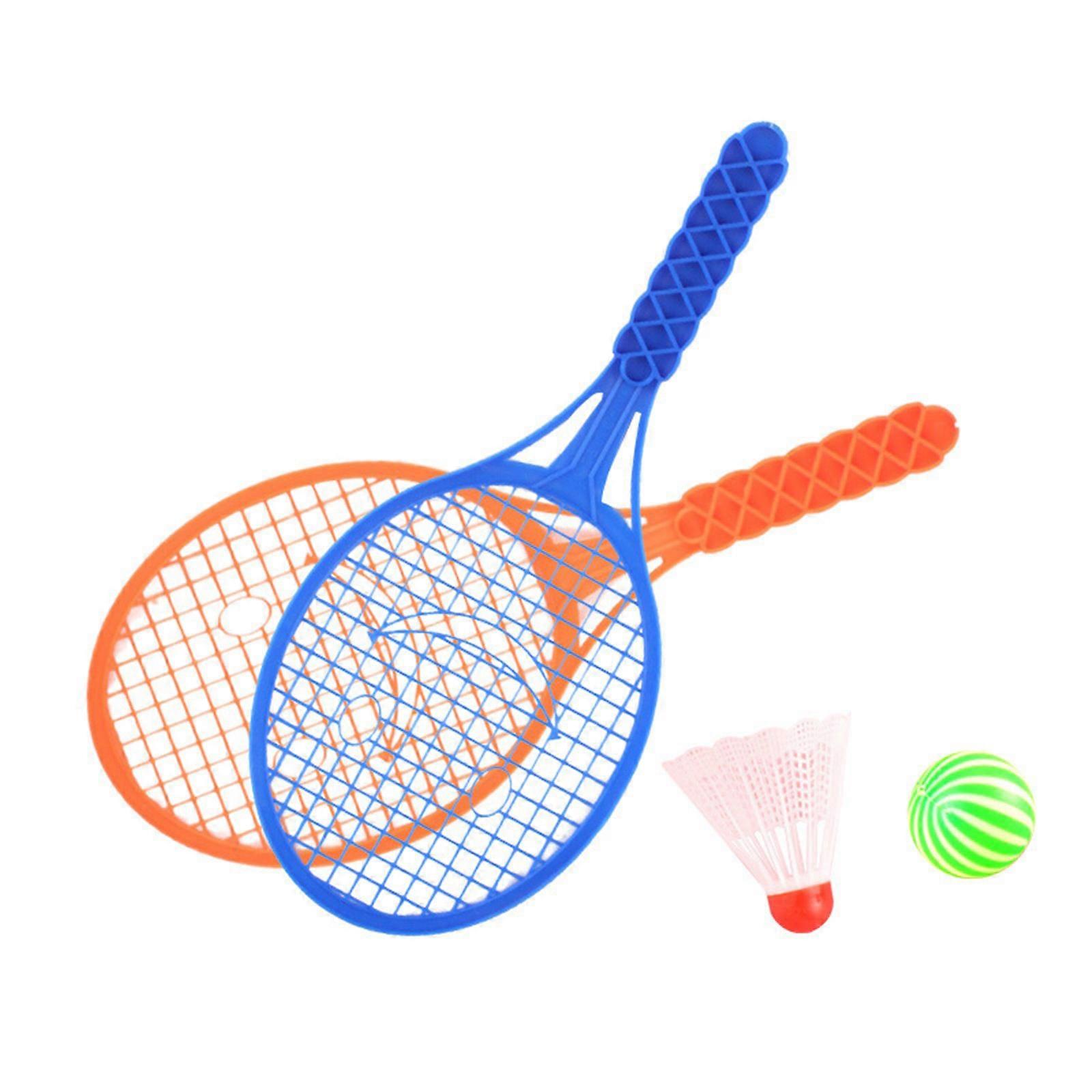 Child Sports Racket Tennis Racket Set Motor Development Toy Badminton Racket Set For Group Activities Preschool Play Multicolor