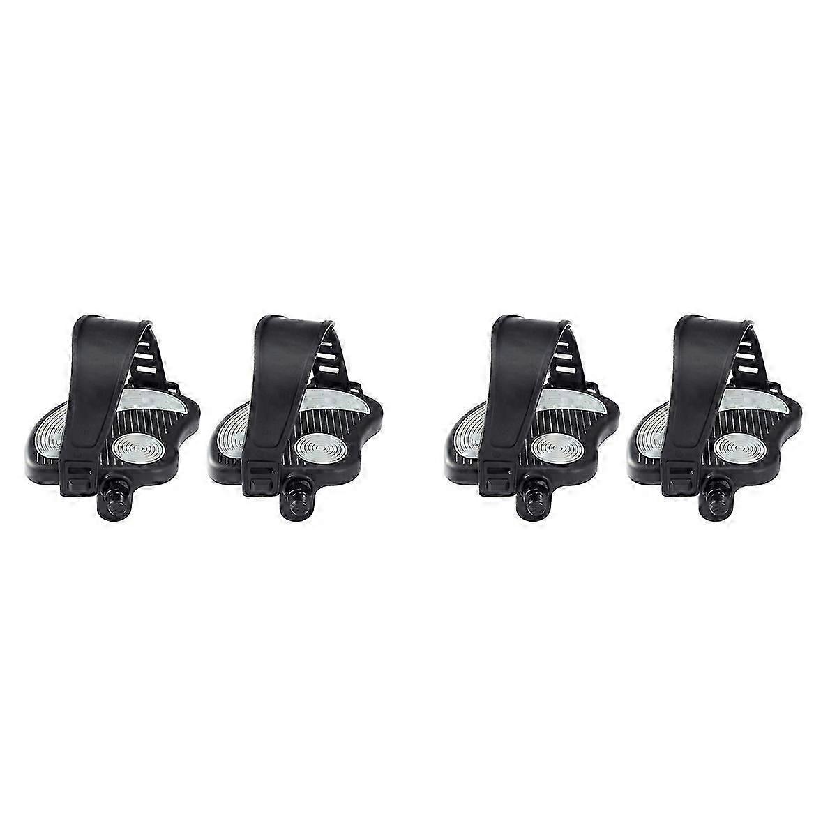 2X Exercise Bike Pedals With Straps For Bike And Indoor Stationary Exercise Bike, 9/16inch