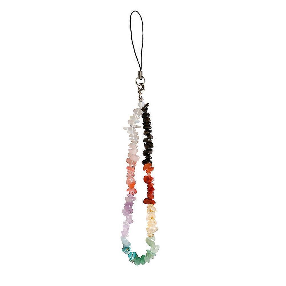 Cellphone Lanyard Crystal Phone Wrist Chain Fashionable Mobile Phone Accessory Multi-Colored 20X0.5X0.3Cm Mobile Phone Decoration 1Pack