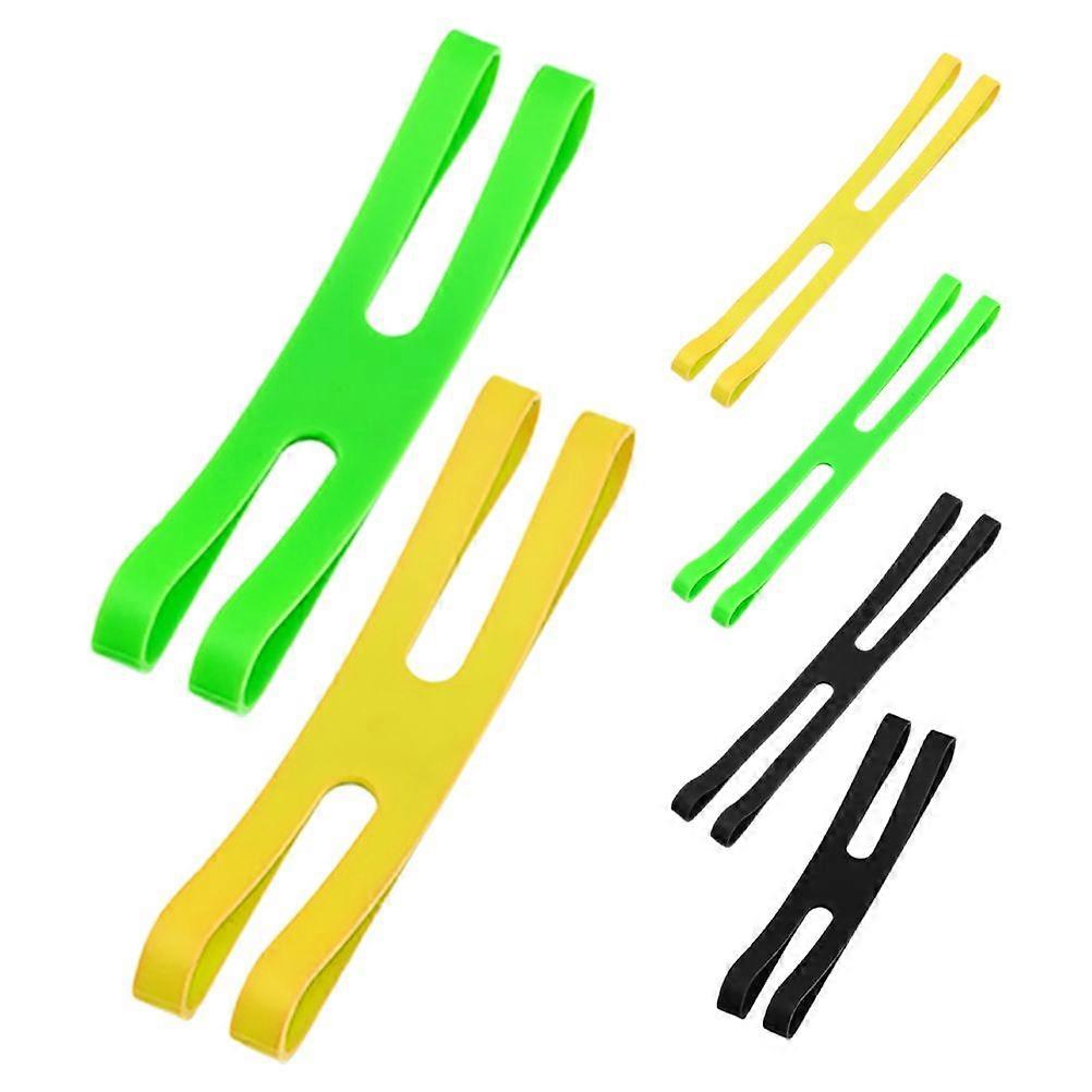 6pcs H-Shaped Silicone Elastic Bands - Portable Reusable Straps For Lunch Box Fixing Multi-Function Storage Ties For Outdoor Indoor Use