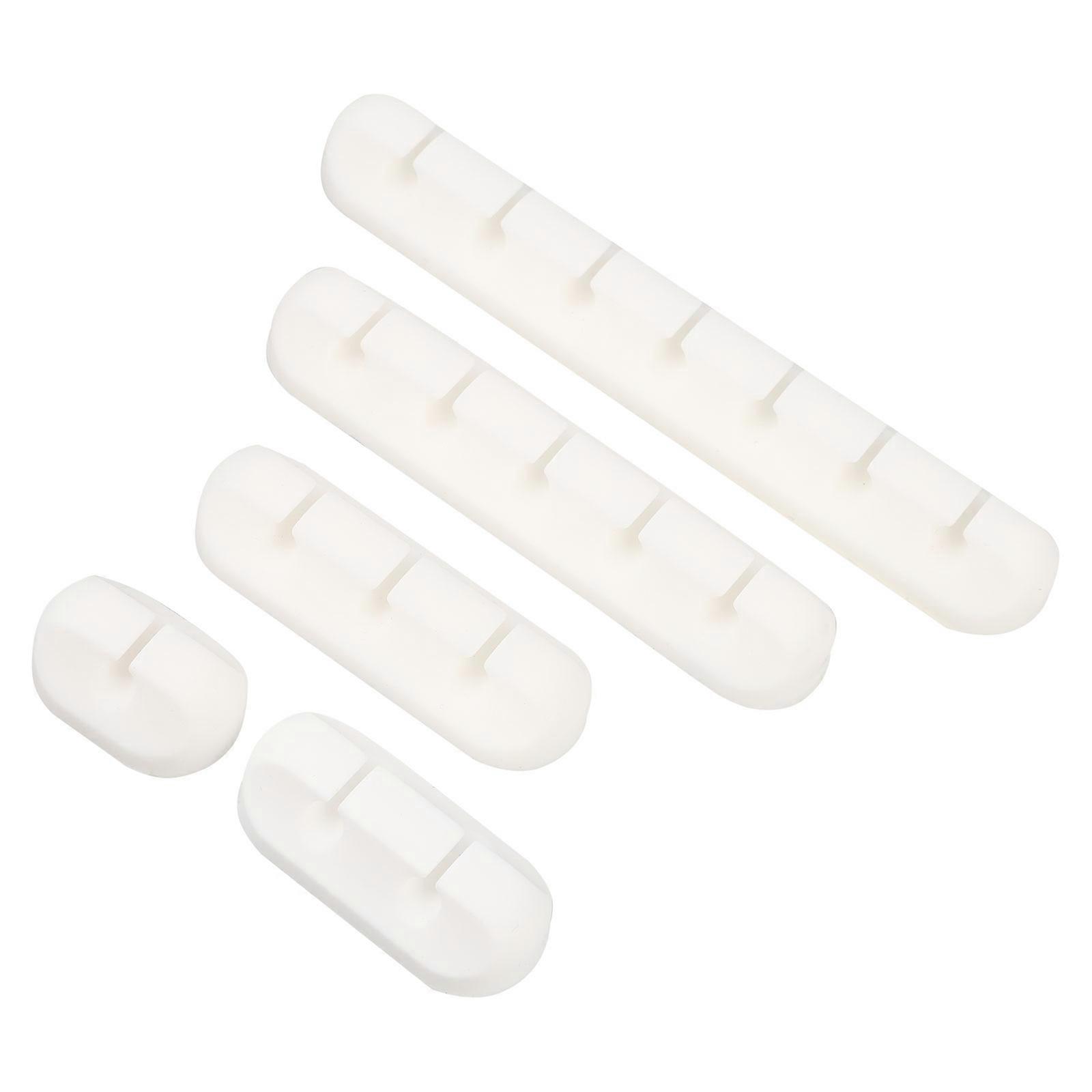 Silicone Cable Holders Wear-Resistant Cable Clips for Wire Organizing 1Set