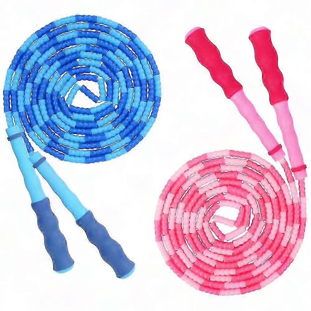 Blue and Red Adjustable Jump Rope for Exercise and Fitness Routines