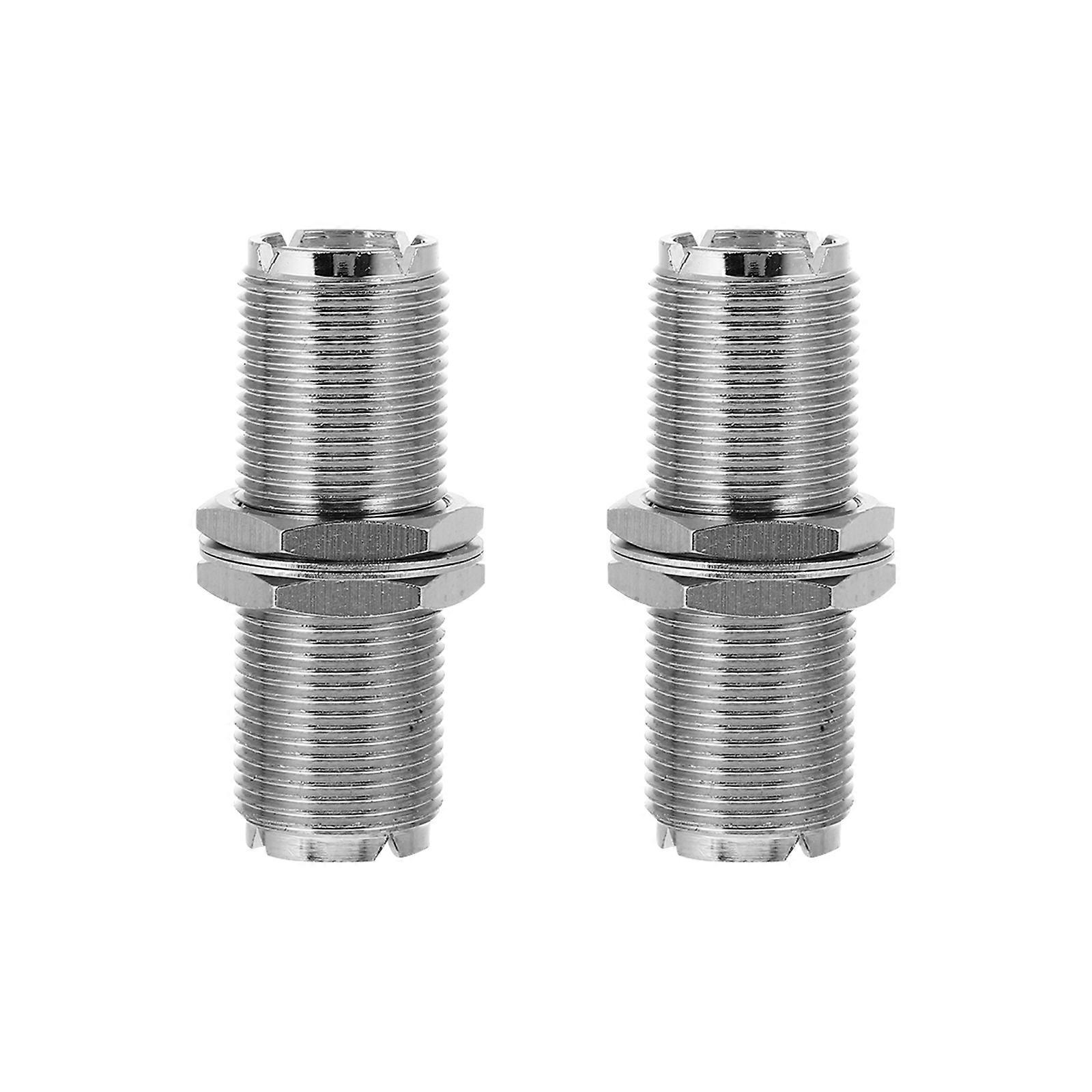 Antenna Adapter Coax Connectors Round Shape For Coax Cables 1.8×0.8×0.8in Handheld Radios