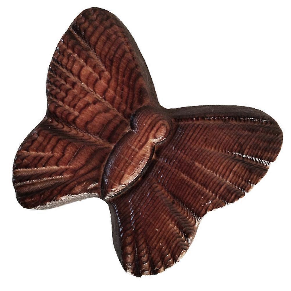 Butterfly Shaped Wall Hook for Home Use Sturdy Synthetic Material Brown Color Compact and Beautiful 1pc
