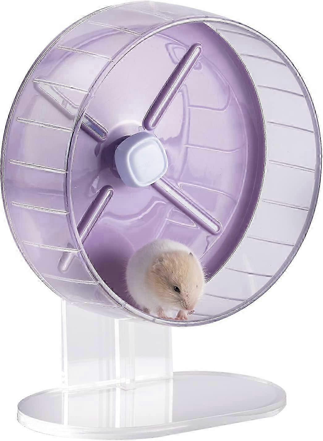 MouseBro Windmill Candy Color Quiet Running Wheel with Height Adjustable Base and Cage Attachment for Hamsters, Gerbils, Dwarf Hamsters, Mice, Rats an