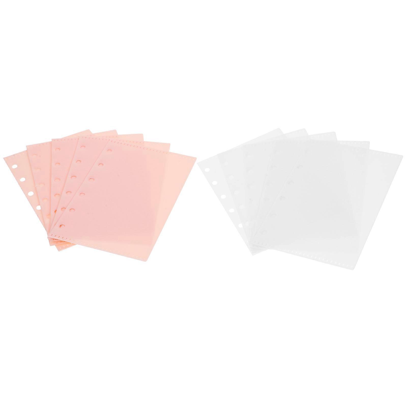 Binder Pockets Plastic Pouches For Documents File Storage Organizer Sheets Per Set