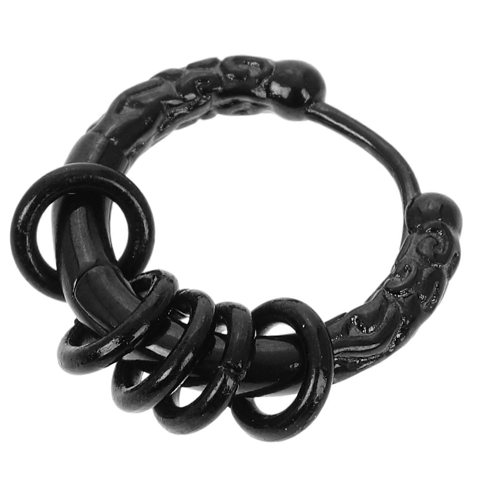 Men And Women Earrings Circular Design Stainless Steel Made For Casual Outings 1 Pair