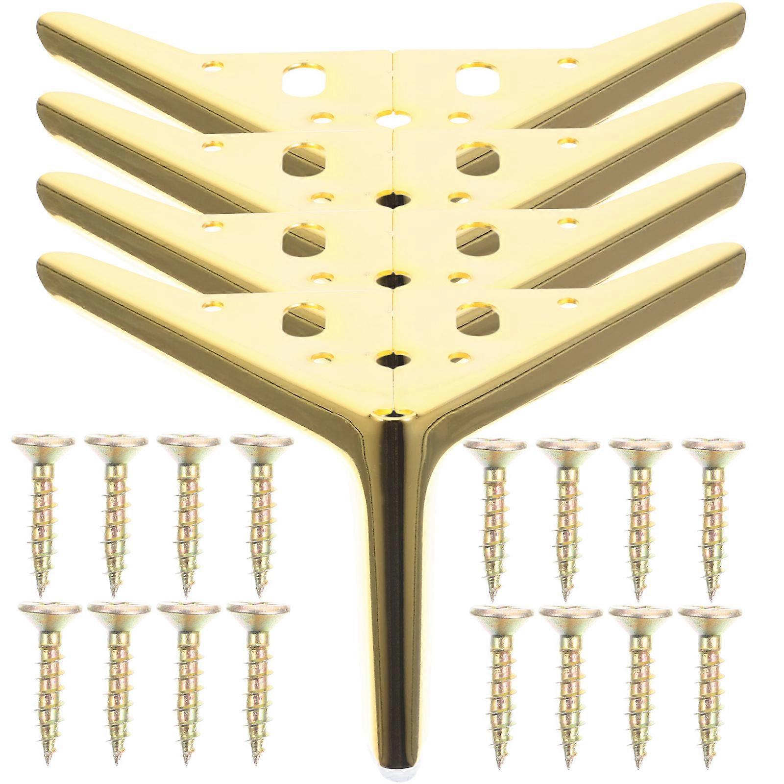 Sofa Legs Metal Legs For Table Noise Reduction Square Shape 4Pcs