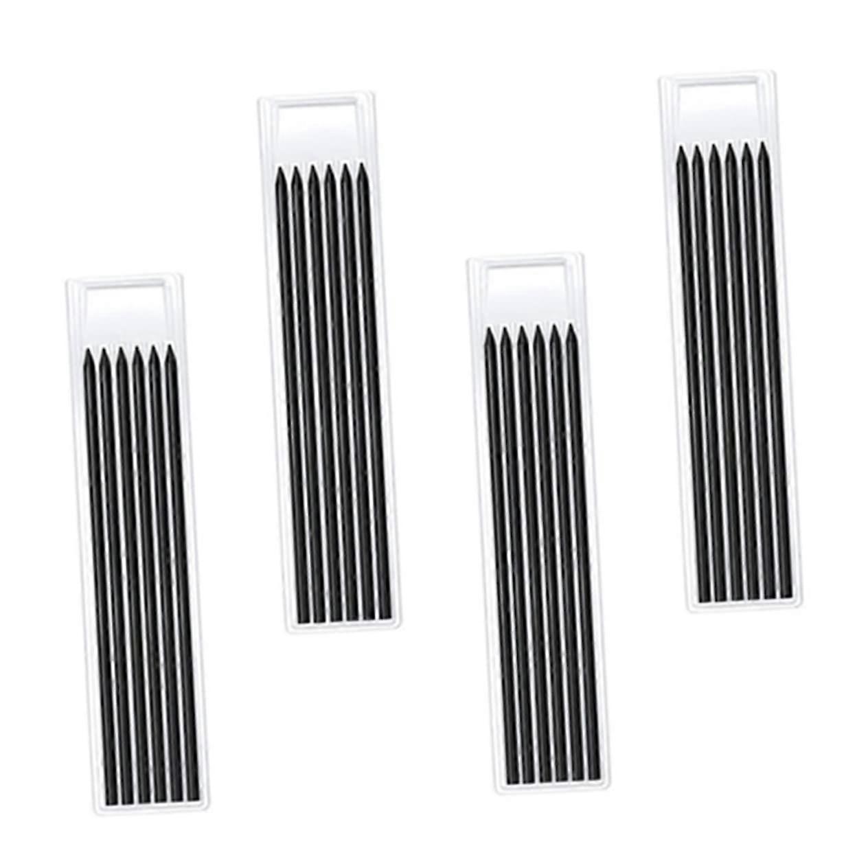 Zimmermann's pencil leads, black for precise marking, woodworking, 24 pieces.