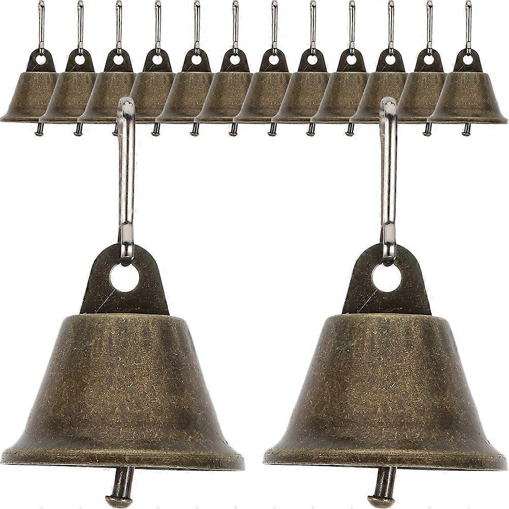 Rustic Design Hanging Bell Decorations 35Pcs Perfect For Christmas Tree And Wreaths In Unique Bell Shape