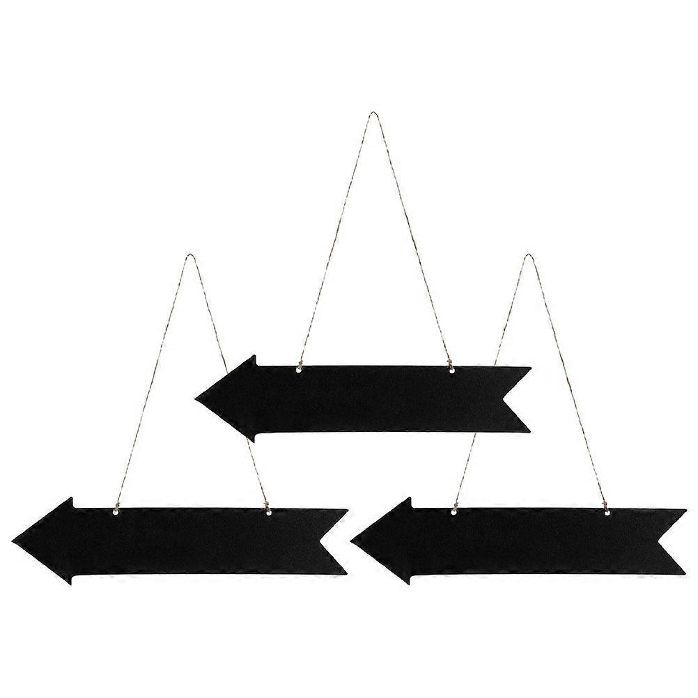 3pcs Wooden Arrow Chalkboard Signs Hanging Directional Message Board for Weddings, Parties, and Events – Easy Setup and Smooth Writing Experience