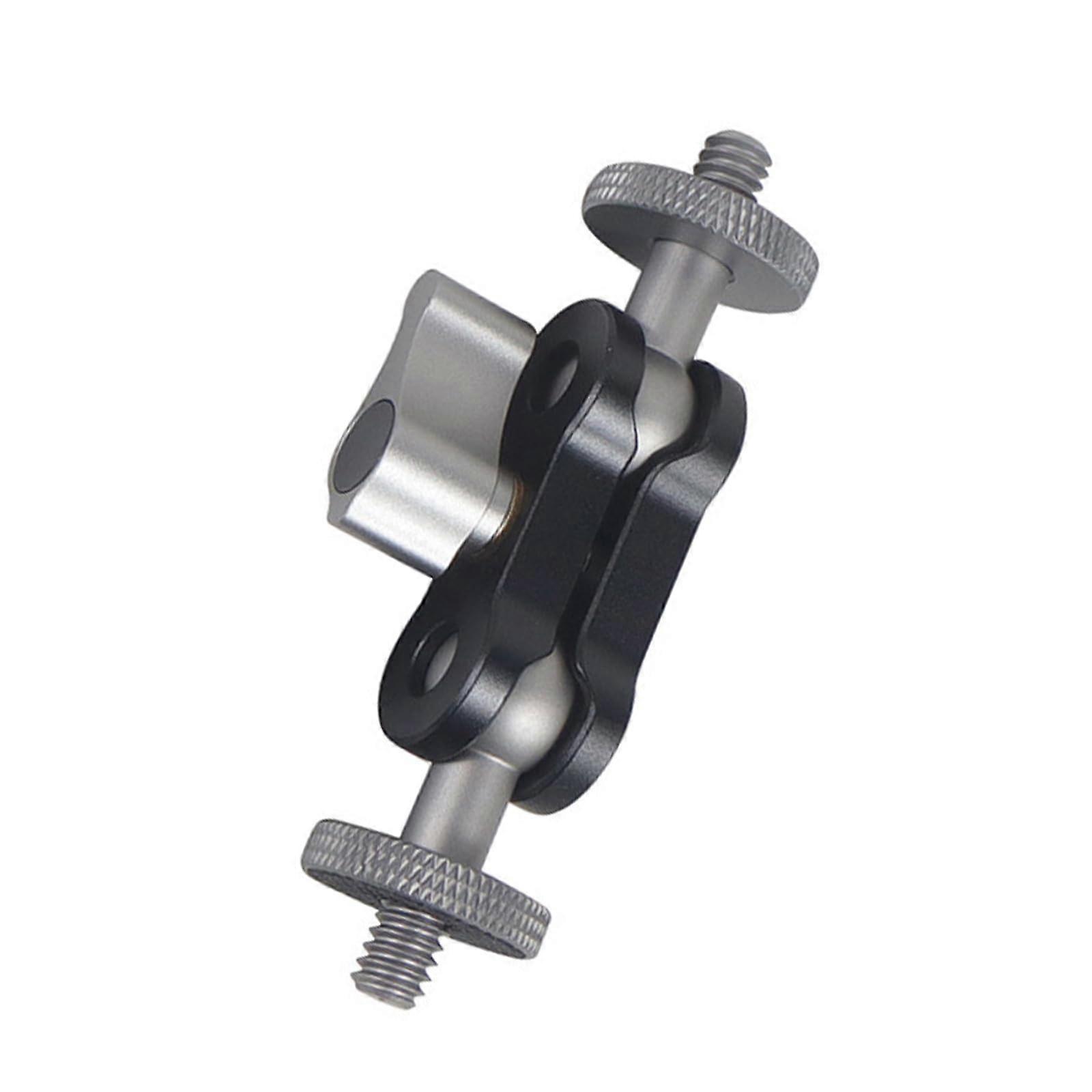 Flexible Articulating Arm Dual Ball Heads For Camera Monitor And LED Light Machined Aluminum Alloy 1/4-Inch