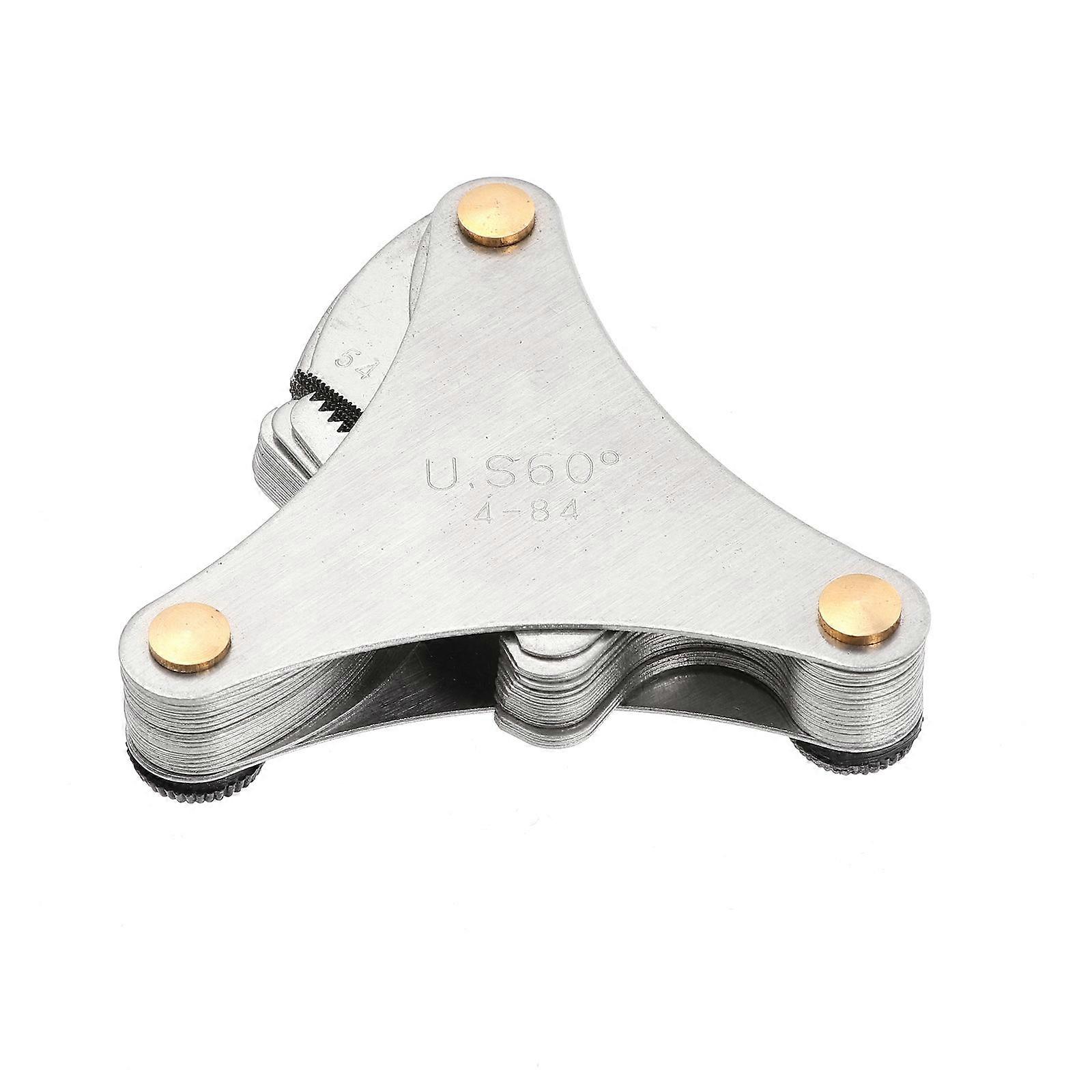 Stainless Steel Thread Gauge Set Screw Gauge Thread Plug Gage with Metric and Imperial Measurements
