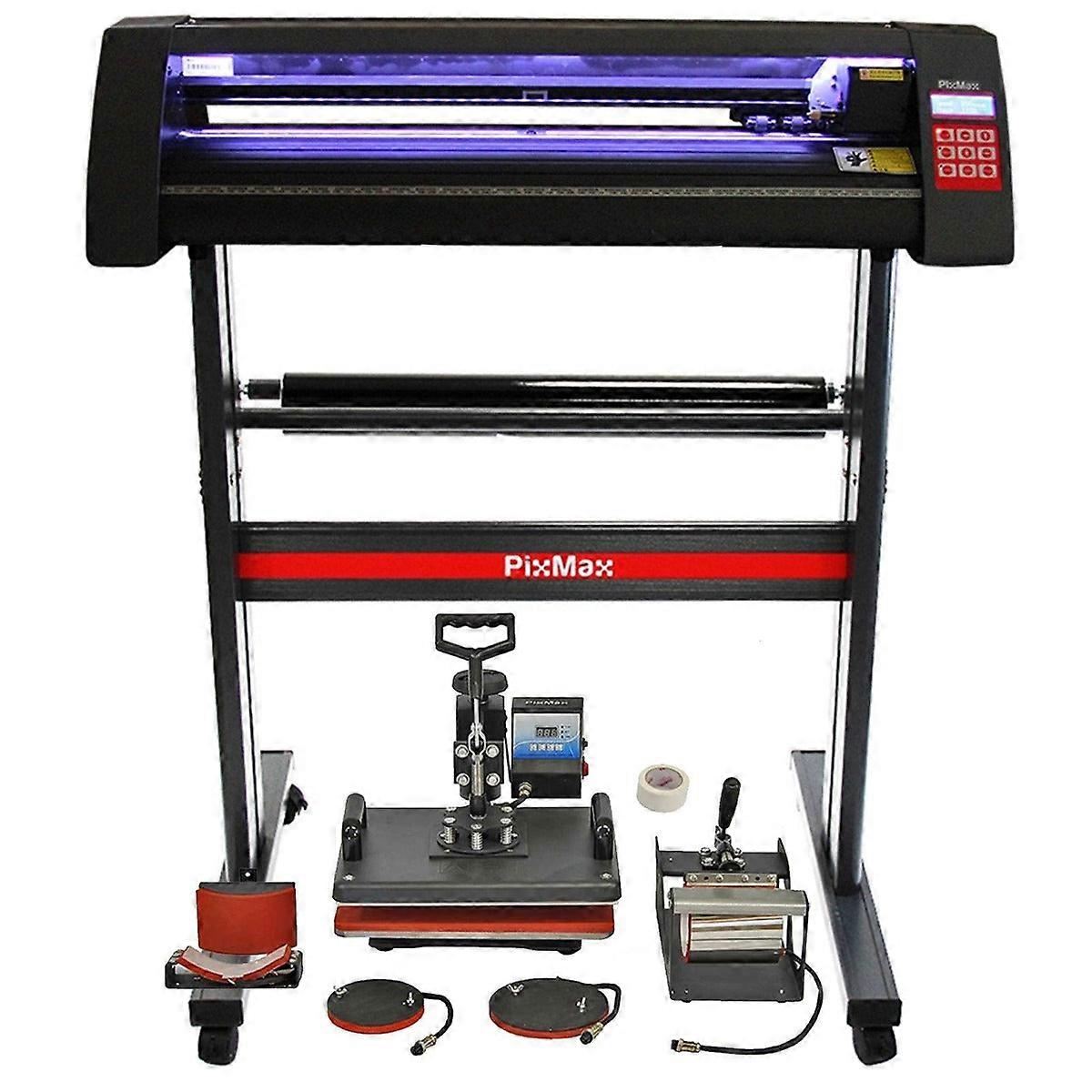 LED Vinyl Cutter Plotter, 5 in 1 Heat Press Machine, Signcut Pro Software Sublimation Printing