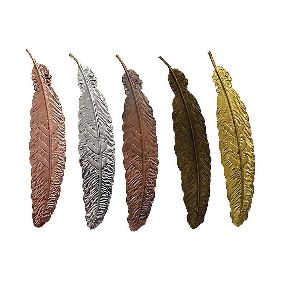 Creative Shaped Bookmark Retro Design Copper Material Readers Writers 10Pcs