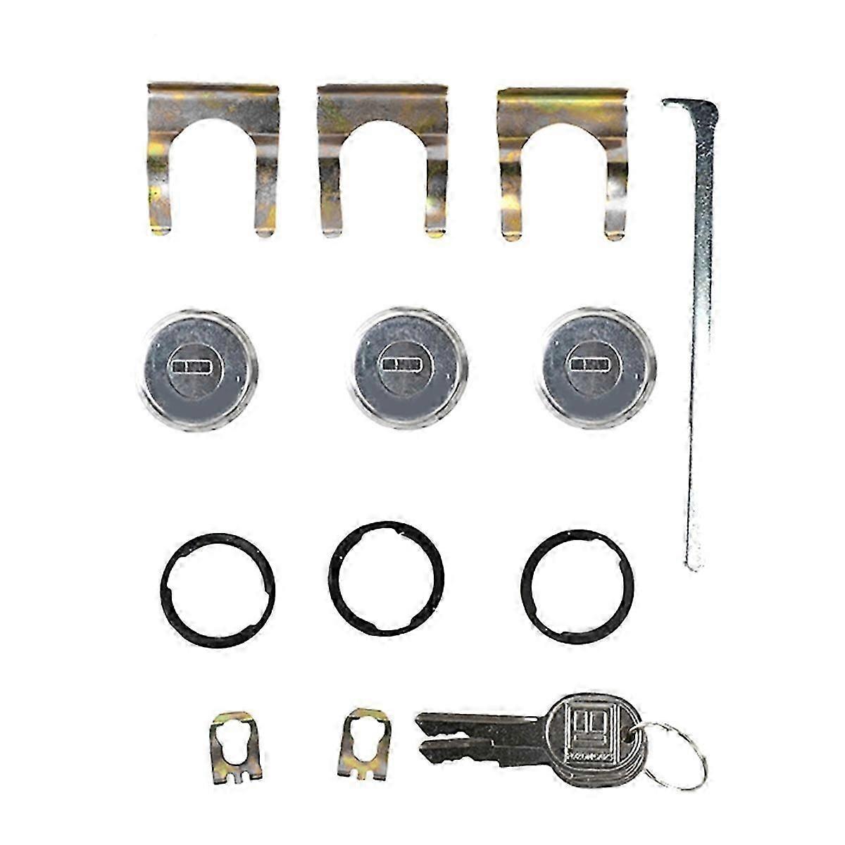 Chevrolet Camaro Chevelle Door Trunk Key Lock Cylinder Set with Keys 654394765282