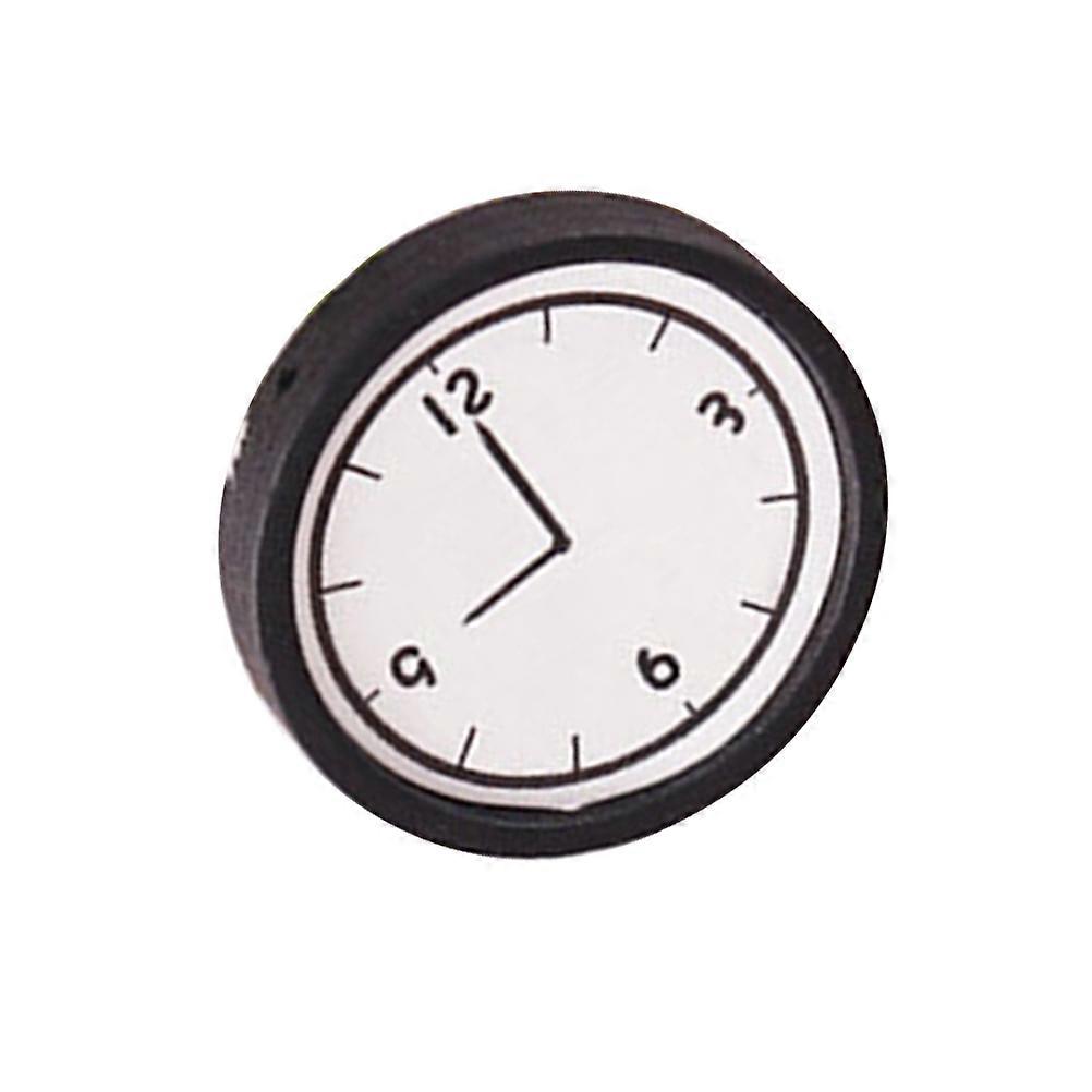 Vintage Analog Clock Mini Wall Clock Miniature Model Home Furniture Mini House Scene Creation Wood Layout Prop 2.5x2.5cm 1Set