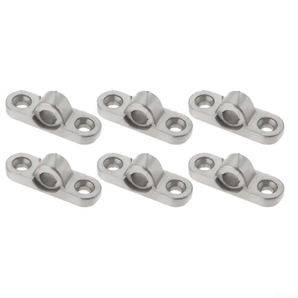 6 x Sunscreen Fixing Buckles, RV Awning Grommet Buckles for Caravan, Motorhome, Camper, Tent, Stainless Steel Structure with Silver Finish