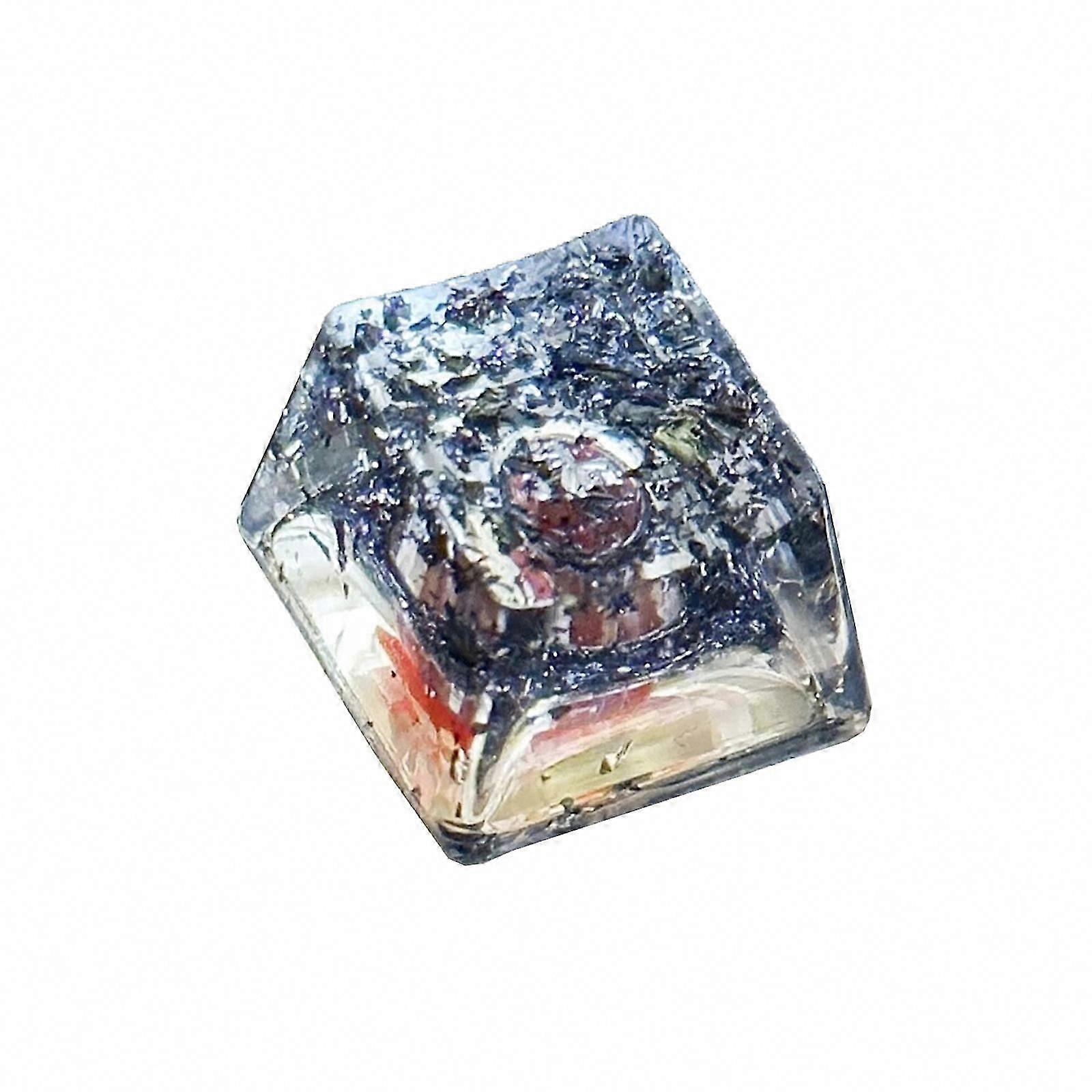 OEM Height Resin Keycap Featuring Color Foil Backlight for Mechanical Keyboards for Gamers and Collectors Yellow