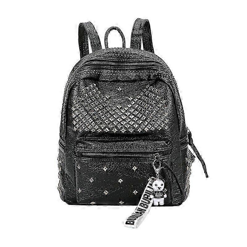 Riveted axelväska för kvinnors avslappnade ryggsäck