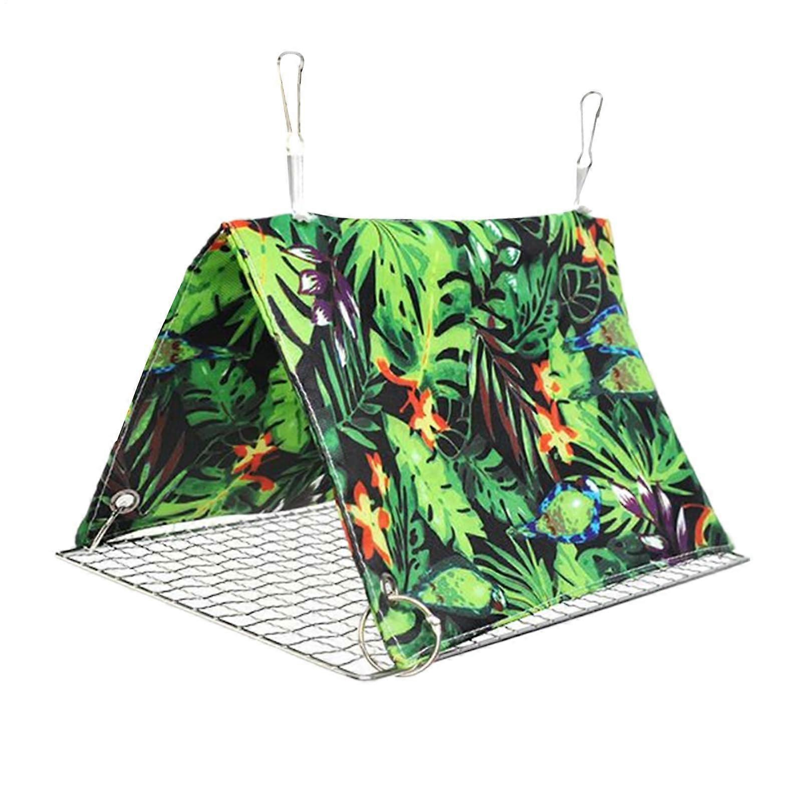 Hanging Bird Nest For Parrots And Macaws (Ara) – Green, Sleeping Perch Design, Activity-Boosting Nest