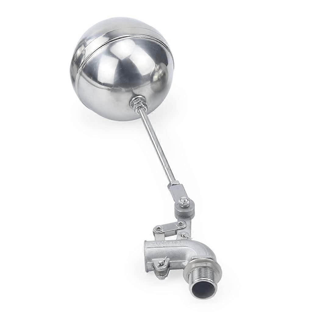 Stainless Steel Float Ball Valve, Adjustable Float Valve, Water Tank (1/2 Inch)