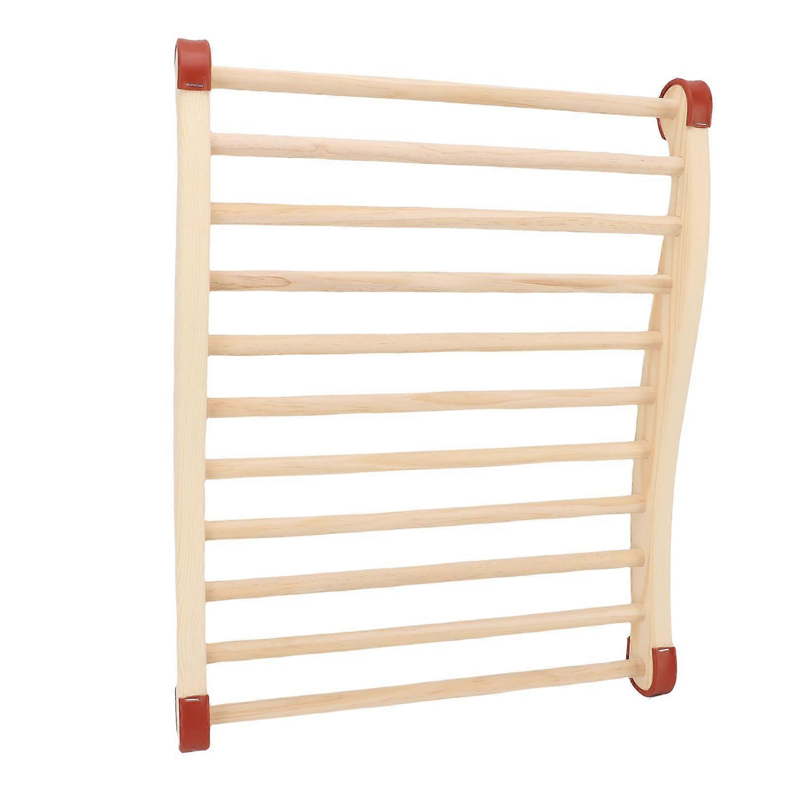 Sauna Backrest Ergonomic S Shape Wooden Design with Anti Slip Surface for Comfortable Support
