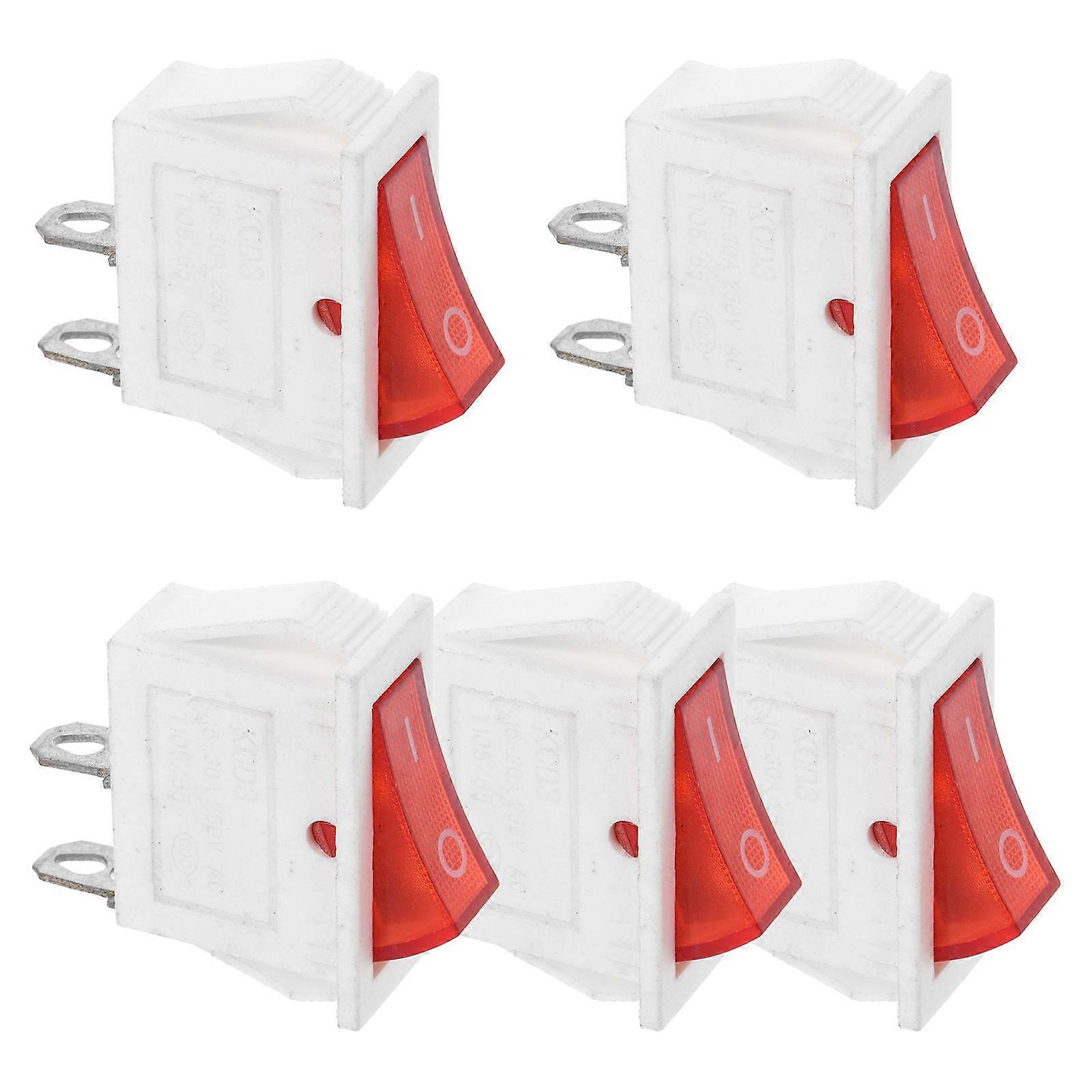 Water Dispenser Toggle Switch Heavy Duty Replacement 5Pcs with Light