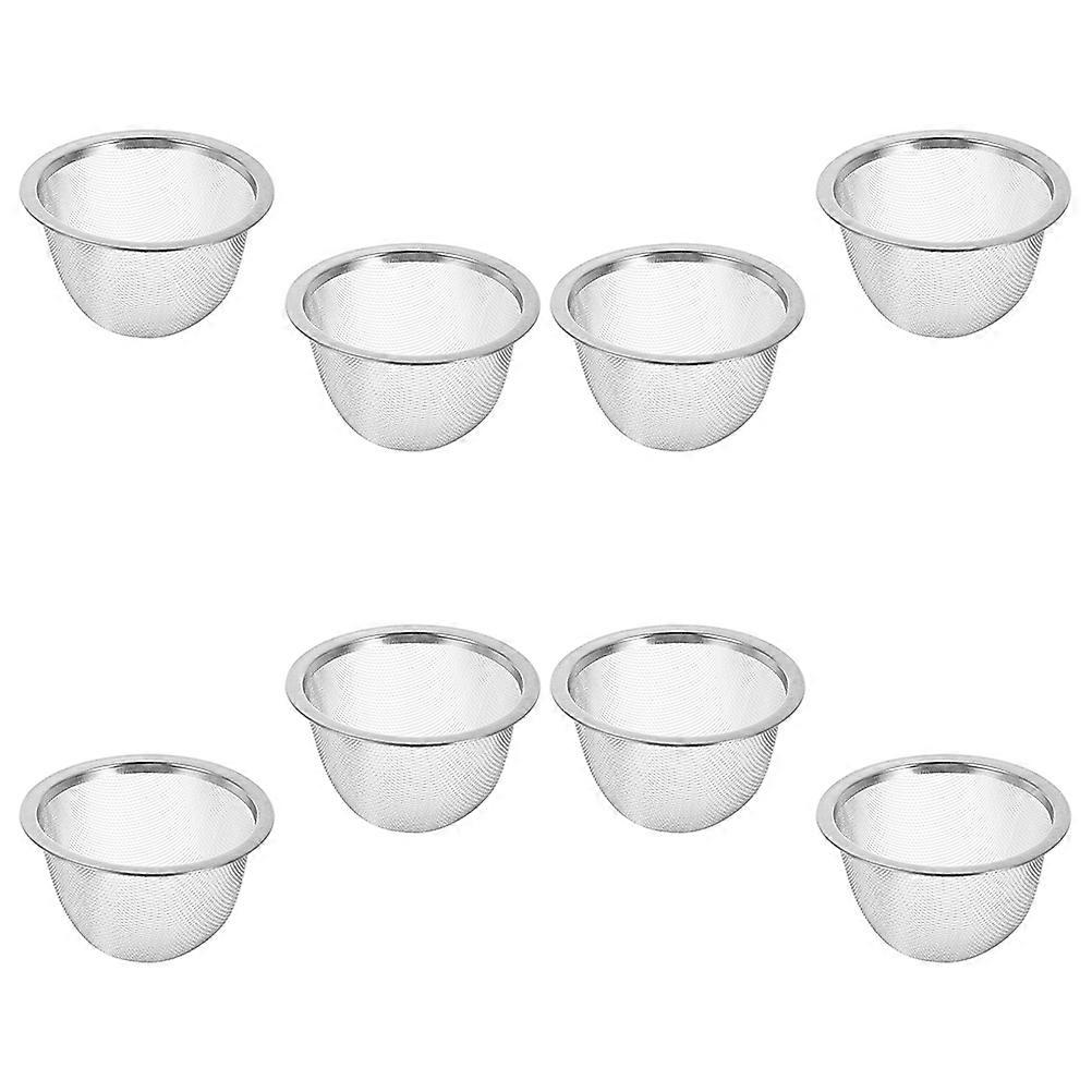 Metal Tea Strainer Replacement Useful For Coffee And Tea Makers 8Pcs Filtration Tool With Reliable Performance