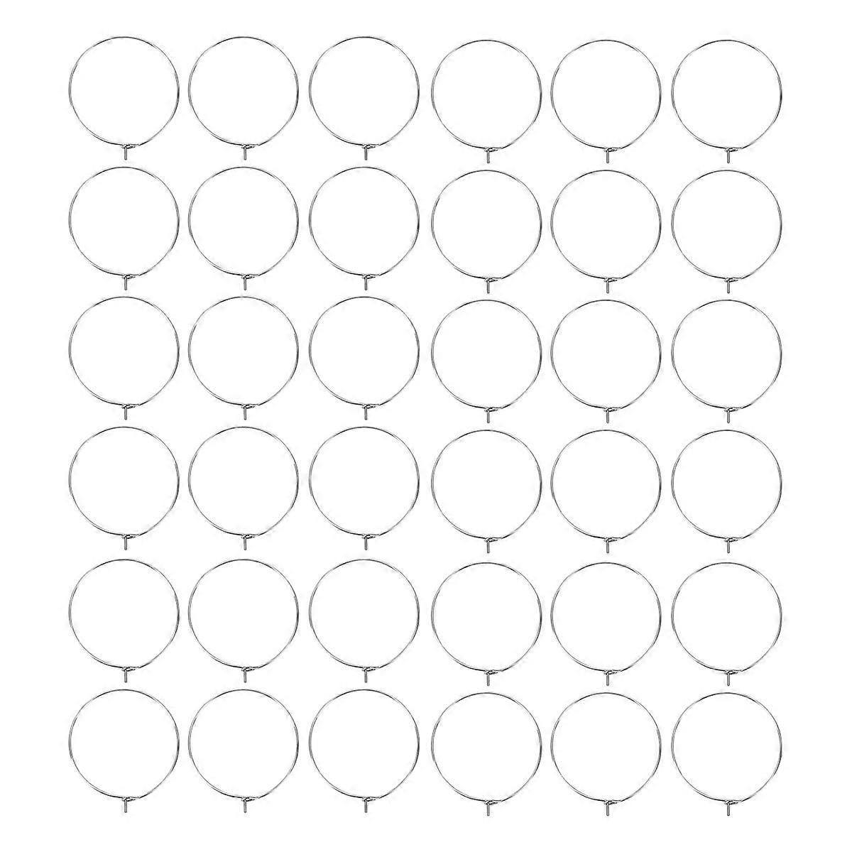 Silver Stainless Steel Ear Circle for DIY Earring Hook 150Pcs Set