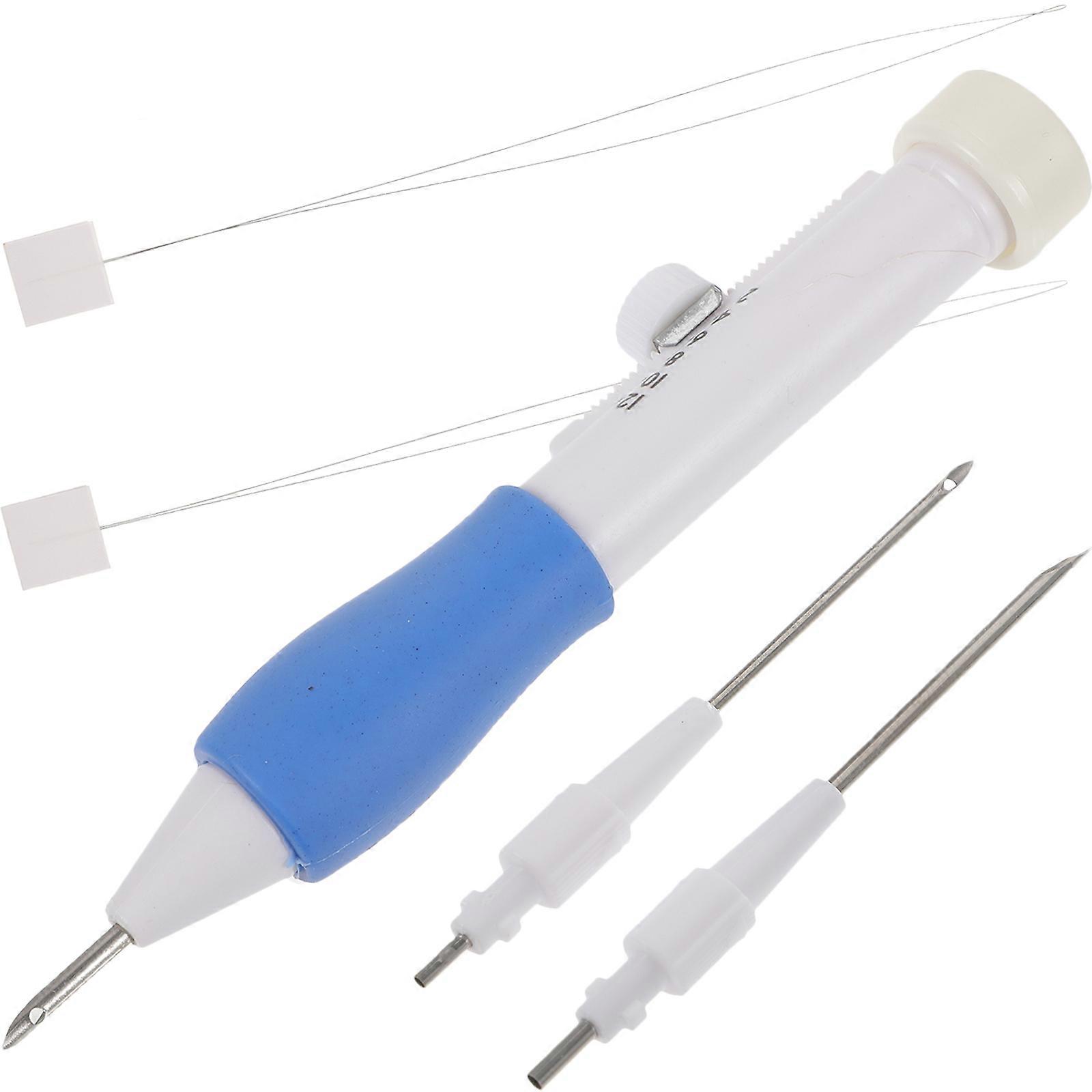 Punch Needle Set for Embroidery with ABS and Steel Material Assorted Color 3 Sizes DIY Sewing Craft Tool