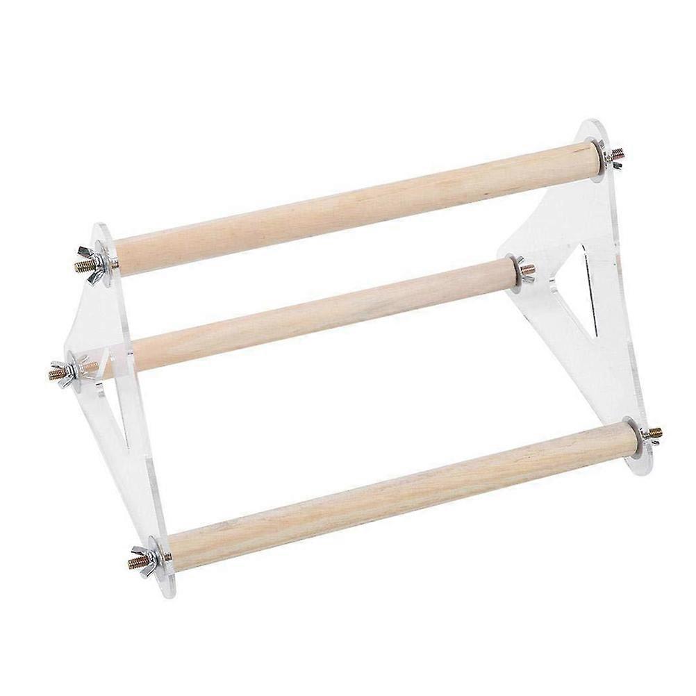 Parrot Toy Triangular Activity Stand for Pet Enthusiasts Crafted from Eco-friendly Wood Offering Climbing Fun 1Pcs