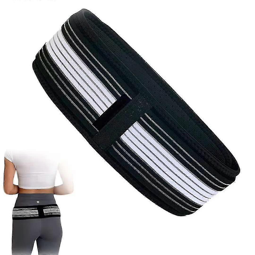 Lower back support belt, double adjustment, breathable and non-slip, suitable for hip circumferences of 25 - 47 inches