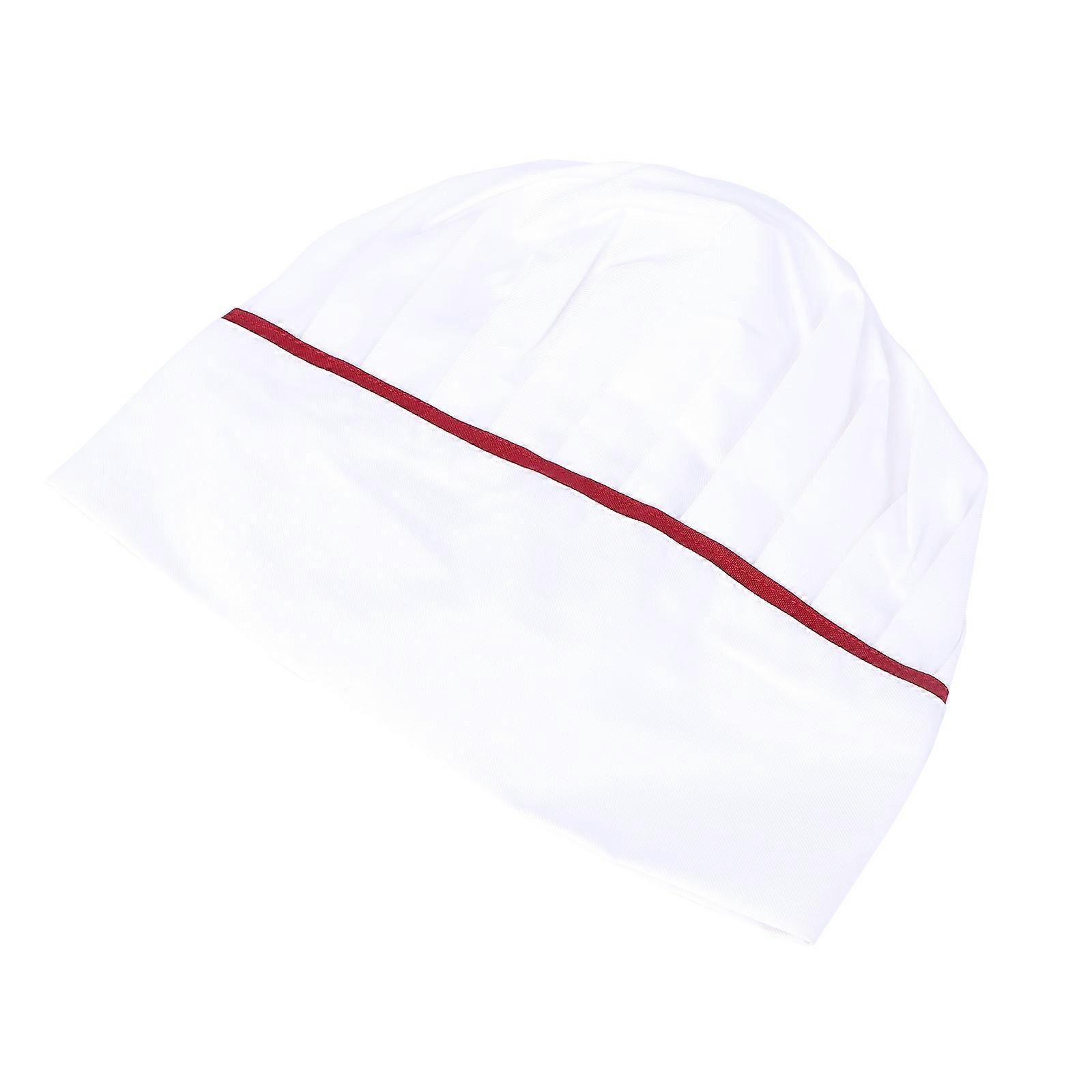Unisex Durable Chef Hat for Men Women, Wear Resistant Cooking Cap for Restaurant and Catering Use, Red