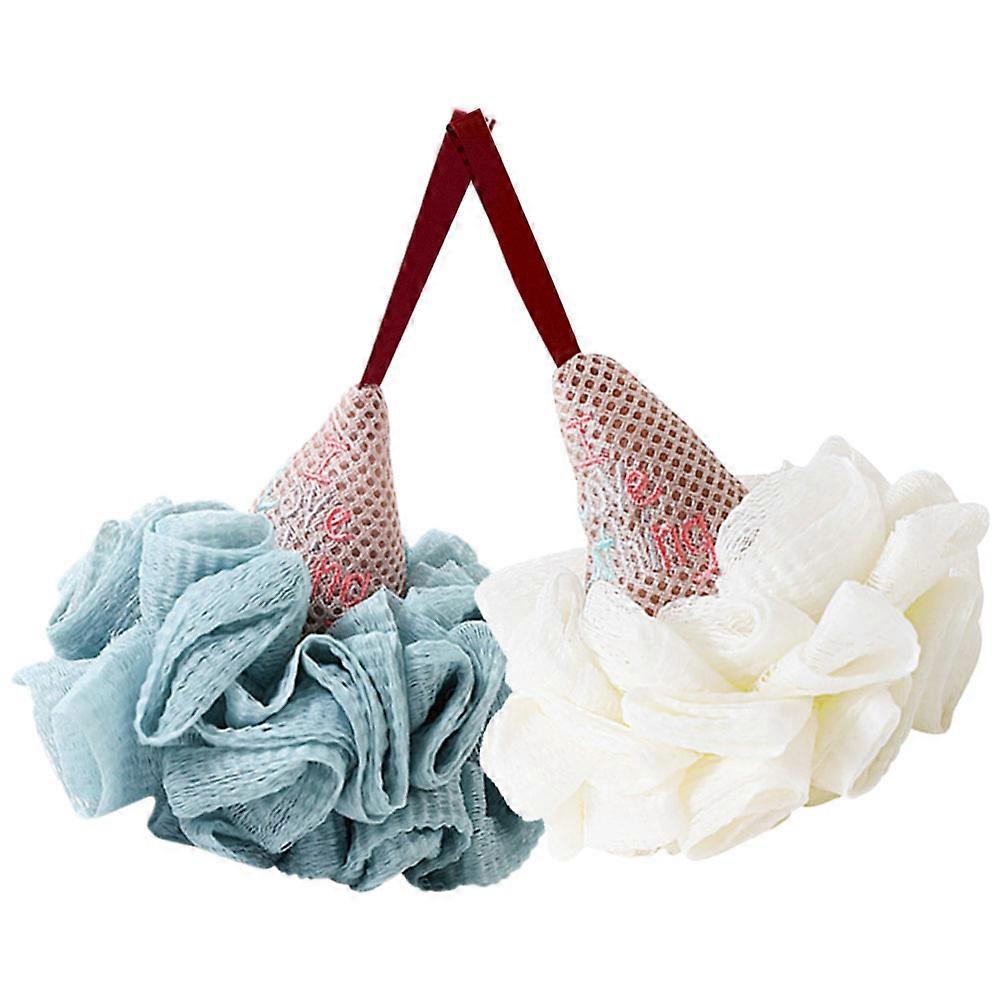 Exfoliating Shower Loofah Sponge Ice Cream Shape For Shower 17x13cm 2Pcs