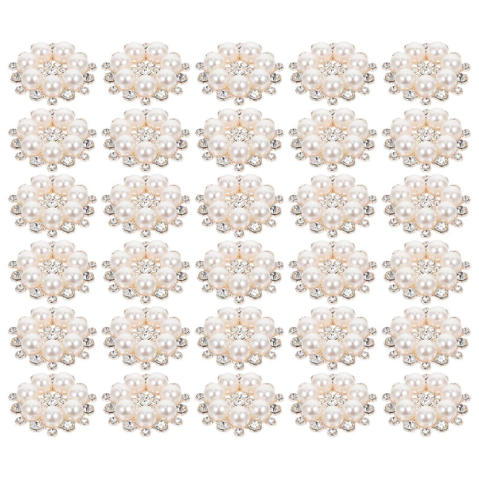 Alliage d’or flocon de neige décoration 30Pcs fournitures d’artisanat de bricolage pour pinces à cheveux et anneaux à la mode