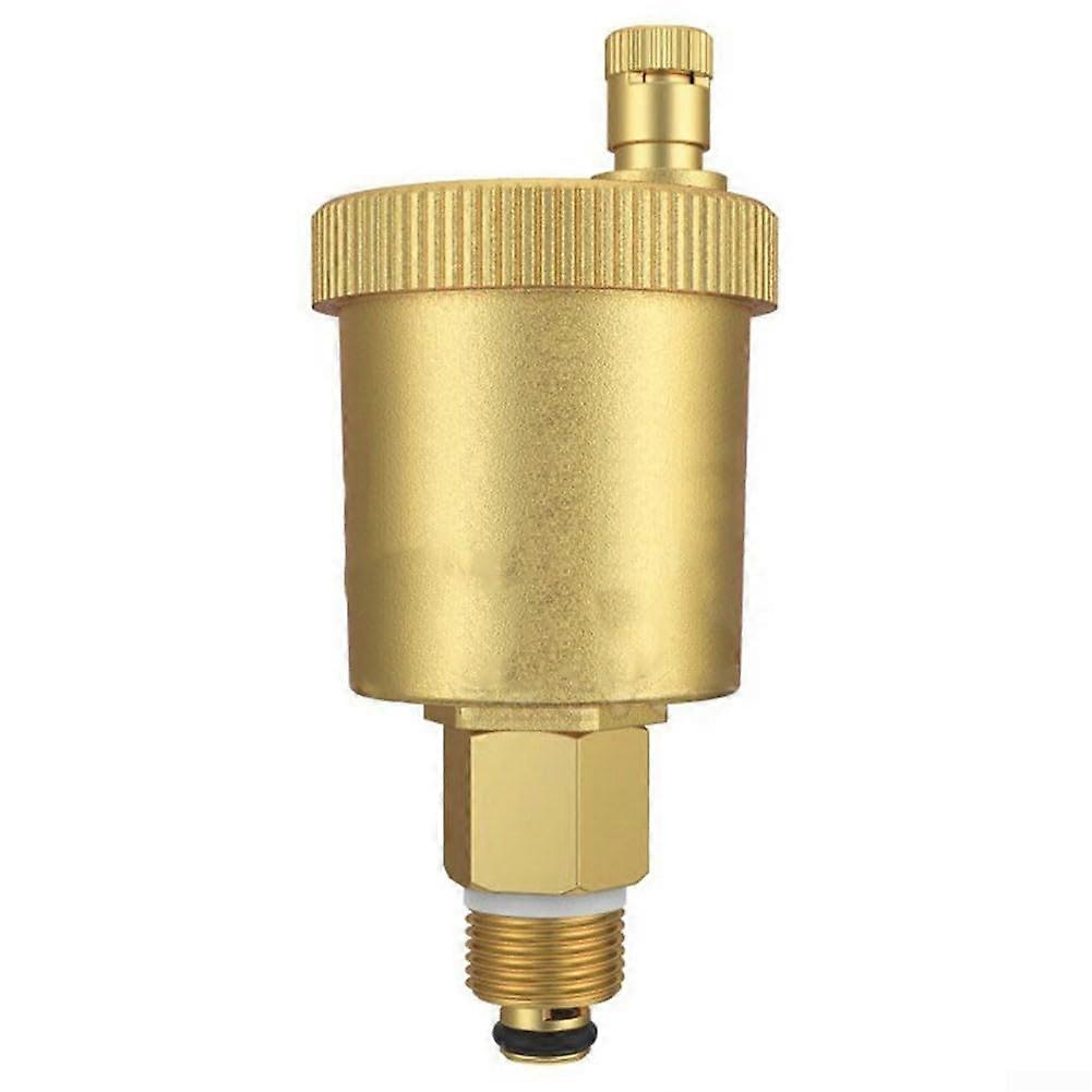 38 Inch Automatic Brass Bleed Valve for Hydronic Heating Systems, Efficient Air Removal and Compatibility