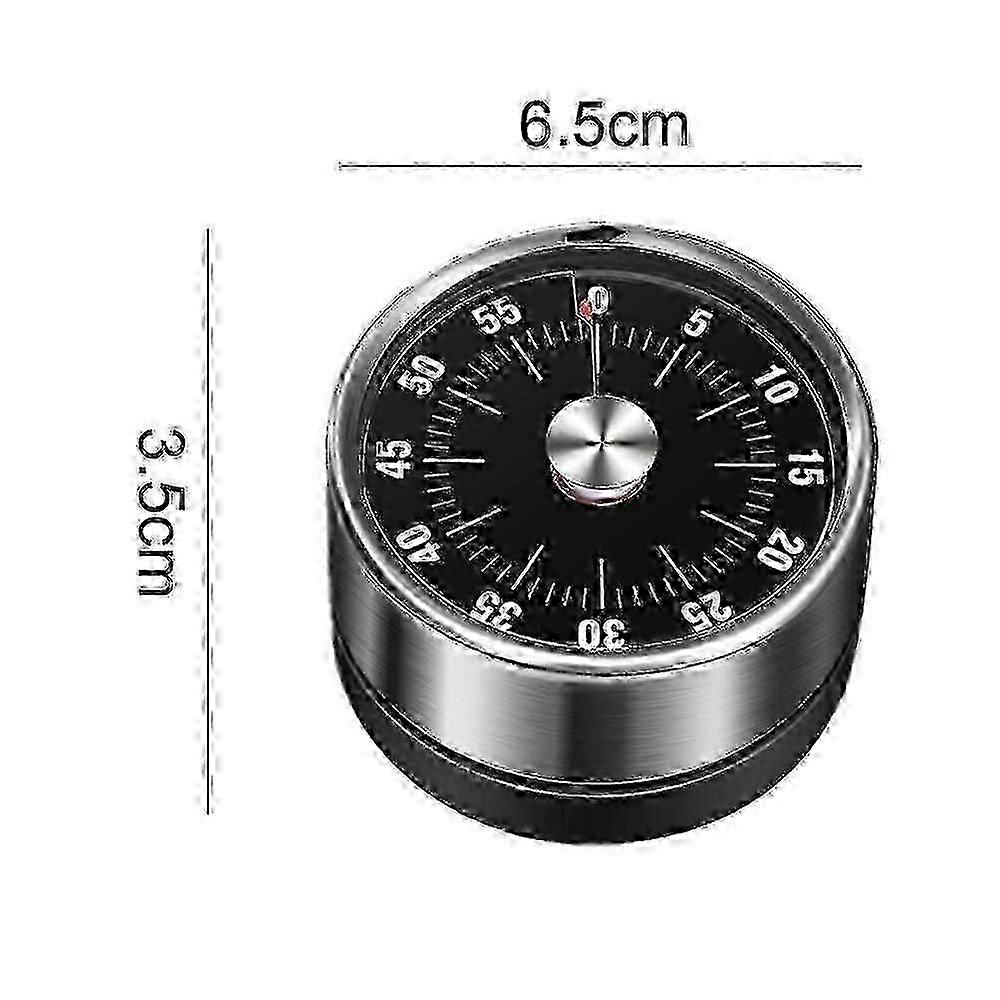 Kitchen Timer, Chef Cooking Timer Clock With Loud Alarm, Mechanical - Magnetic Backing, No Batteries