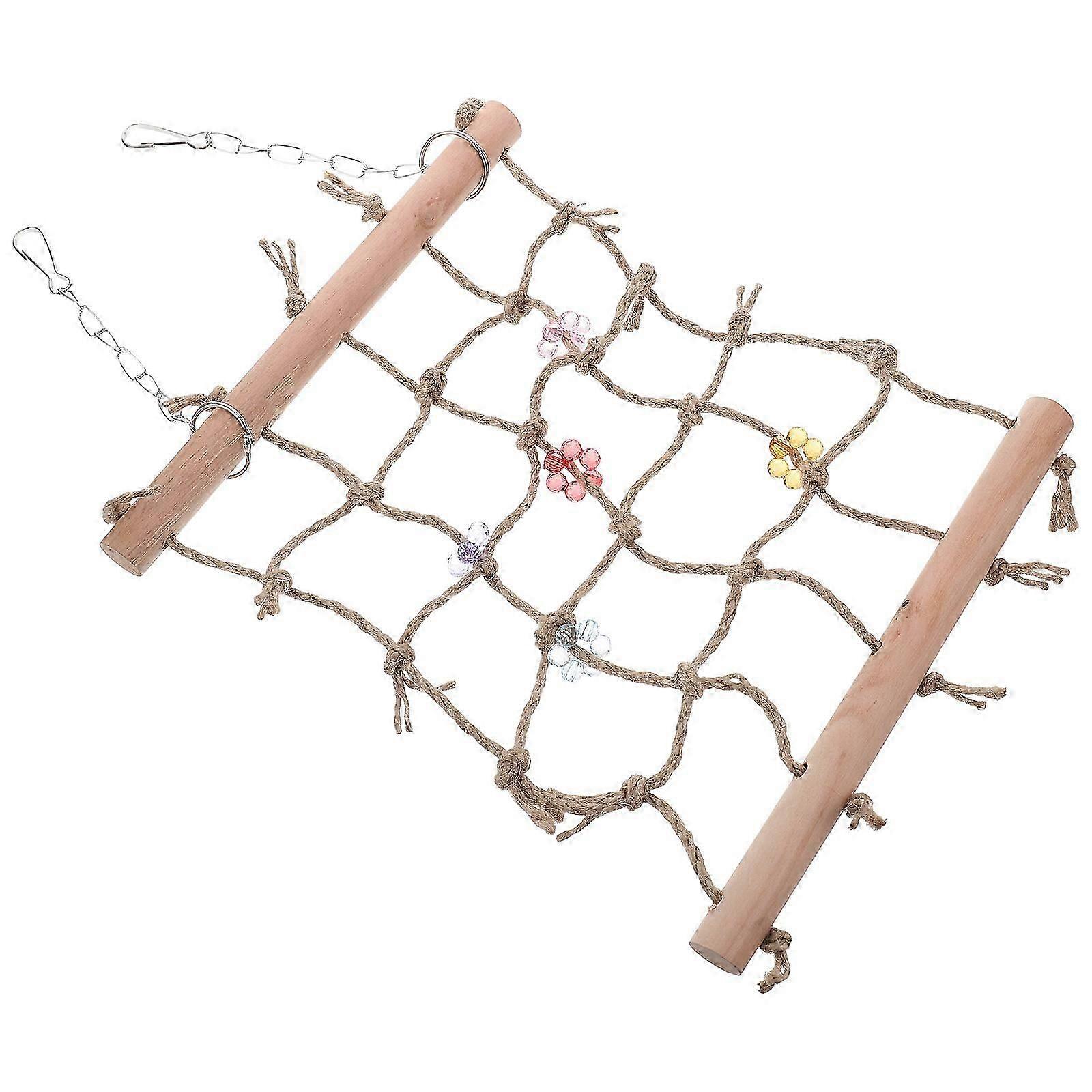Bird Cage Climbing Net Hanging Bird Climbing Ladder Bird Parrot Chew Toy