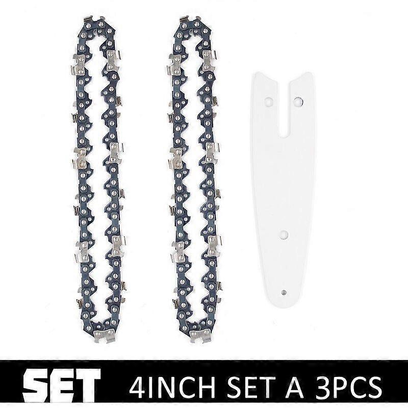 2pcs Carbide Chainsaw Chain for Chainsaw (4 inch + bar)