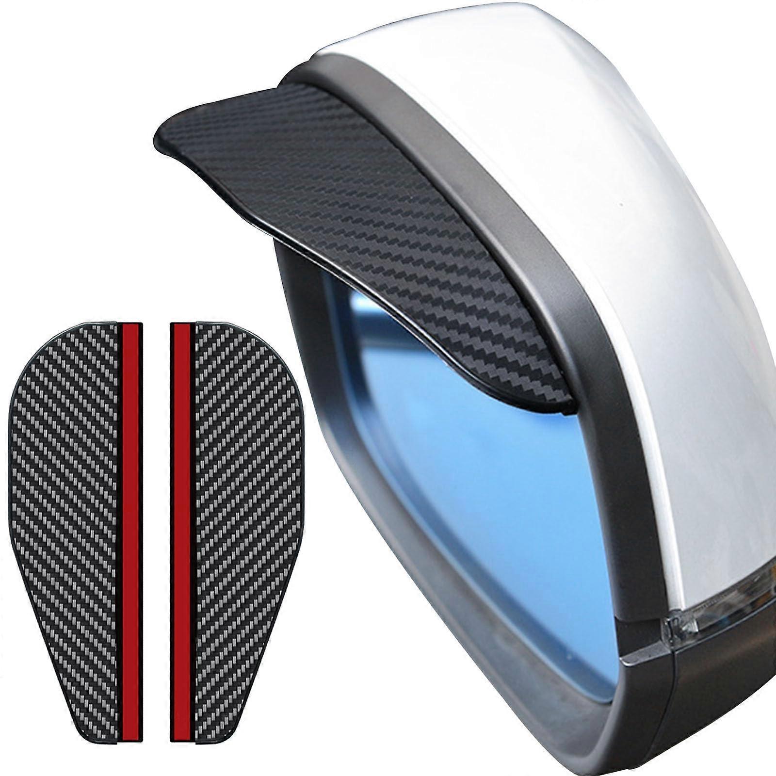 Auto Side Mirror Rain Guard Sun Visor for Acura TSX 20092014, Carbon Fiber Look