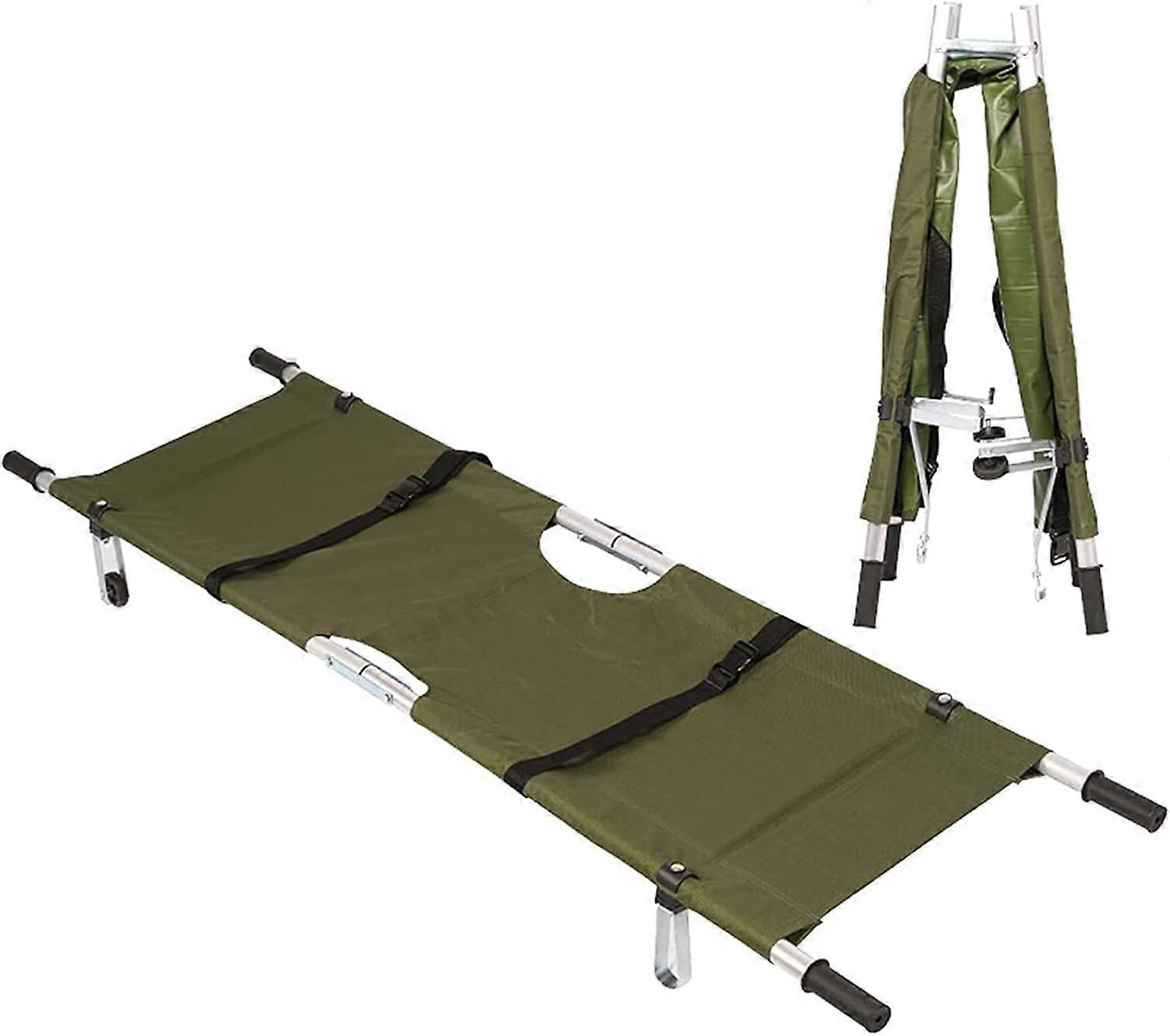 Sliding Rescue Carrier Made of Aluminium Alloy Rescue Stretcher Frame Green