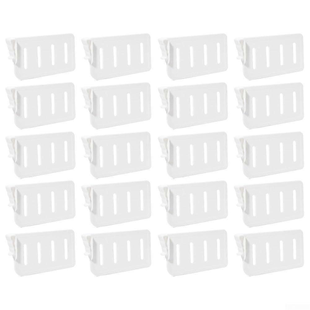Practical Refrigerator Divider Set 20-Piece for Side Doors, Food Organizer Made of Durable Material, Flexible and Adjustable