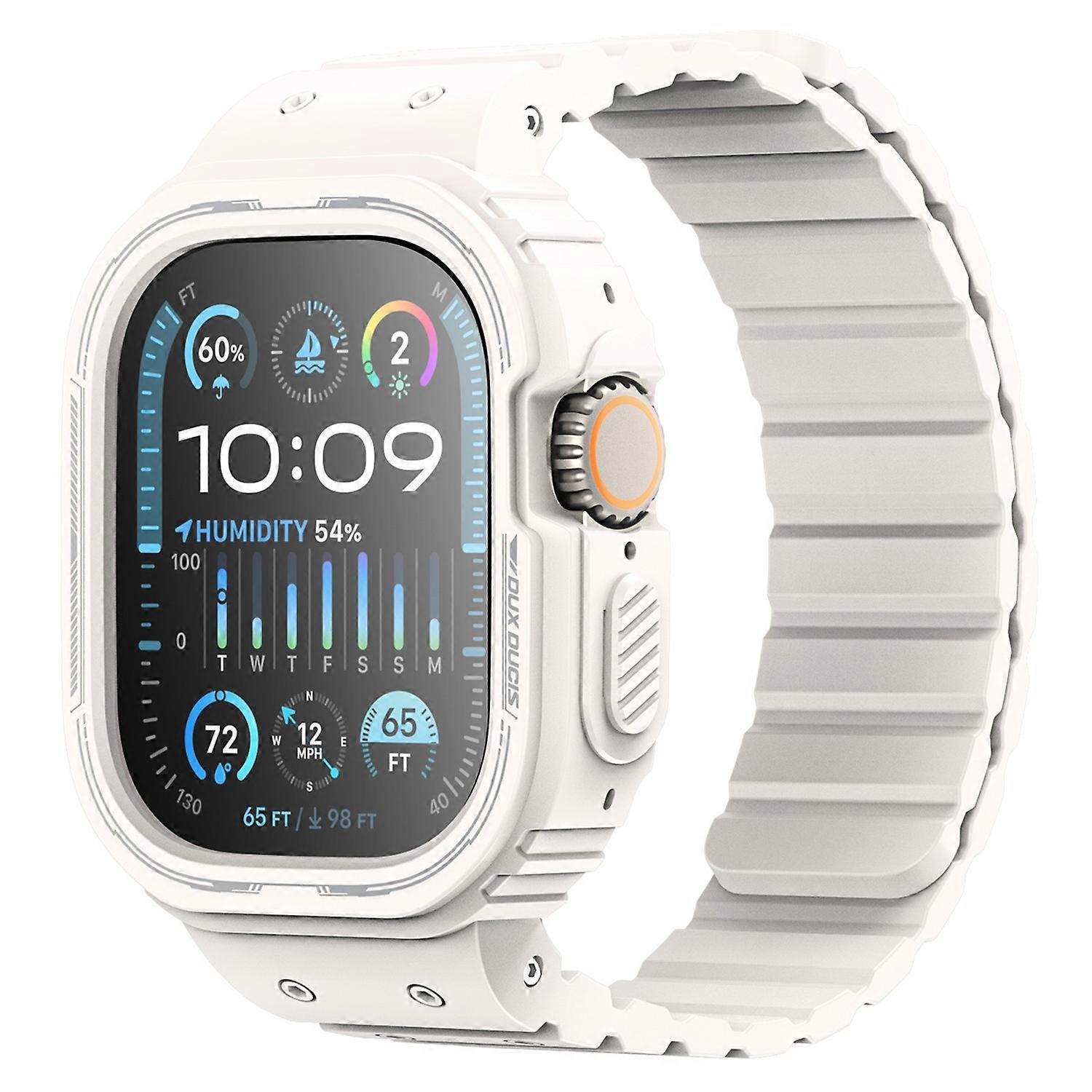 DUX DUCIS OA Series One-piece Watchband For Apple Watch Ultra Ultra 2 49mm Watch Strap with Case - S