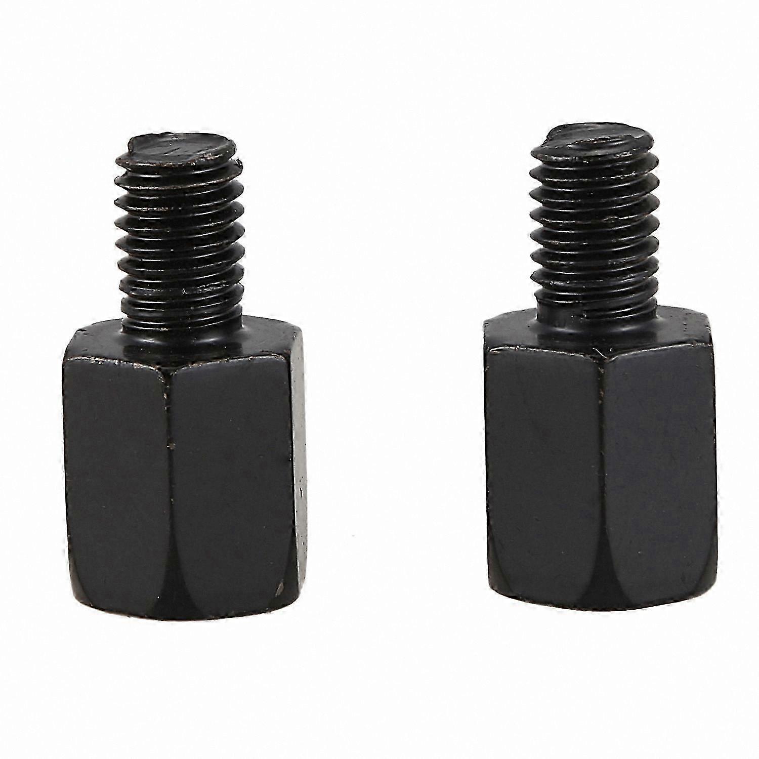 2ER PACK SPIEGELADAPTER FÜR MOTORRÄDER 8MM BIS 10MM RECHTSGEWINDE SCHWARZES FINISH