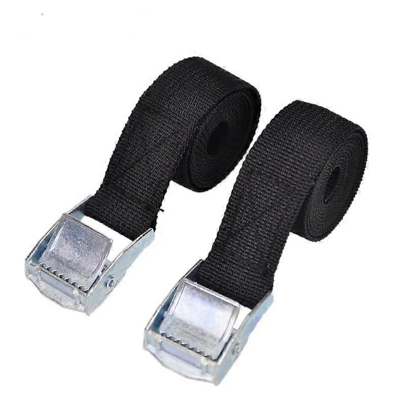 2Pcs Heavy Duty Tie Down Straps with Cam Buckle for Securing For Cargo, Canoe on For Car Rack and Trailers