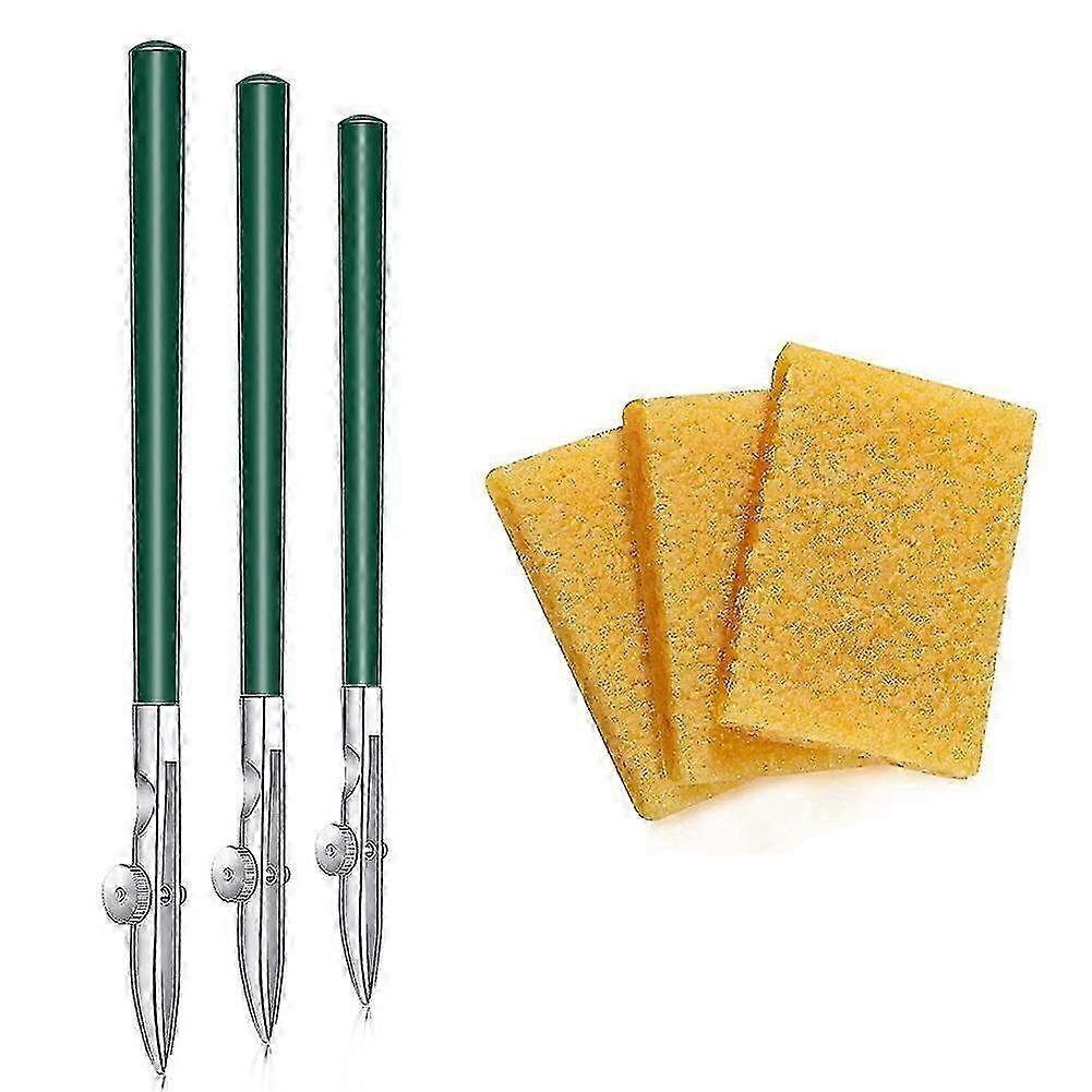 6 Pcs Art Ruling Pen Set with Masking Fluid Pen & Glue Residue Eraser - Compatible Drawing Tools