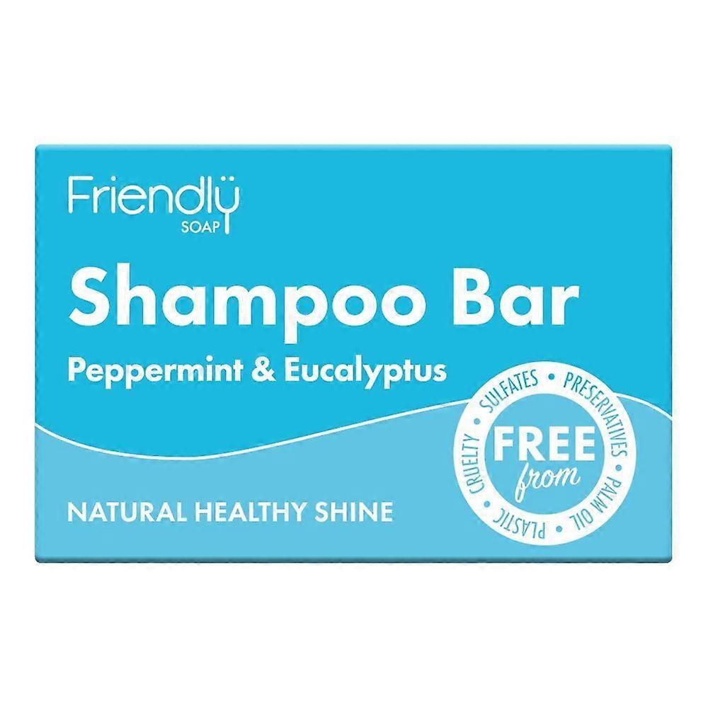 Friendly Soap Shampoo Bar - Peppermint & Eucalyptus 95g - 3 Pack