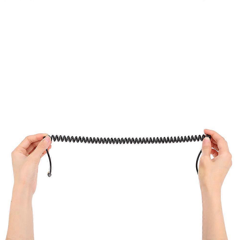 1.7 Meter 3.5mm Male to Male Audio Extension Cable AUX Cord with Spring Stretchable Coiling Line for Computers and Mobile Phones