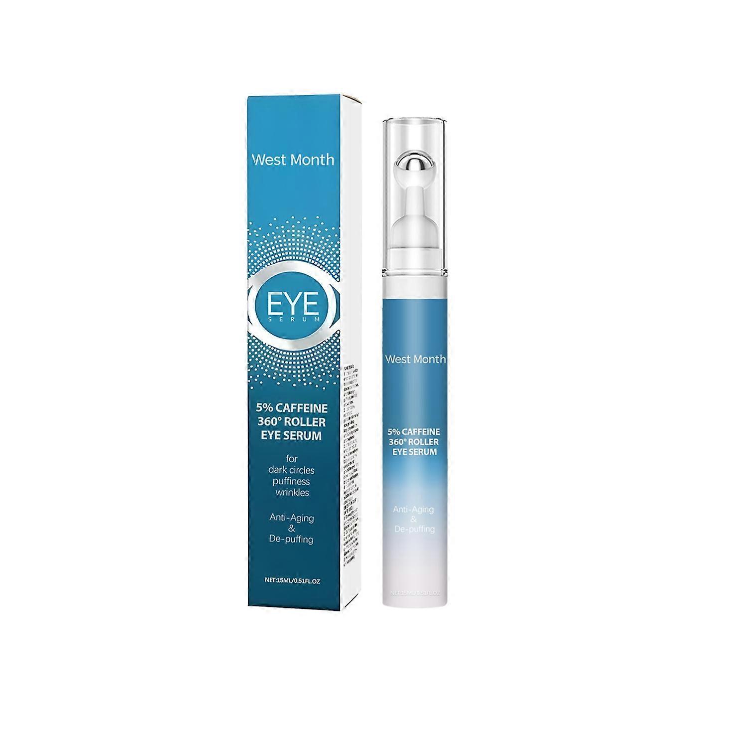 1-6PCS WEST&MONTH Roll-on Eye Cream 15ml Under Eye Roller Cream for Reduce Fine Lines Wrinkles